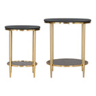 Zuo Koper Coffee Table - Black - Set of 2-Dimensions: 17.3" L x 17.3" W x 20.3" H