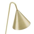 Modway Ayla Marble Base Floor Lamp - Satin Brass-Assembly Required