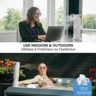 Bell+Howell Aqua Air Misting Portable Rechargeable Cooling Fan-Usb rechargeable fan: usb rechargeable so you can charge up and take your misting fan anywhere for cooling on the move