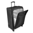 Ricardo Beverly Hills Avalon Softside 28" Large Upright Check-In Spinner - Black-Quiet wheel operation — Engineered for smooth, low-noise rolling.