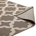 Modway Cerelia Moroccan Trellis Indoor/Outdoor Area Rug - 9 ft W x 12 ft L - Light/Dark Beige-8