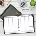 Blueline 2027 MiracleBind 12-Month Weekly Planner Appointment Book with Twin-Wire Binding - 10-3/4" x 8-1/8" - Black - Bilingual-Tear off corners