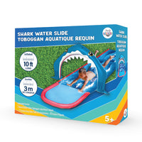 Danaplay Shark Waterslide - 10'-Long Design: Measures 1 feet for an exciting sliding experience