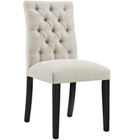 Modway Duchess Button Tufted Fabric Dining Chair - Beige-Button Tufted Dining Side Chair