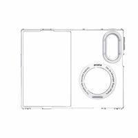 Avana Tootsie Stand Case with Magnets - Galaxy Z Fold 8 - Ice-Ratcheting stand + twirl grip ring