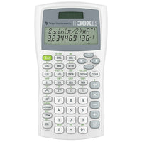 Texas Instruments TI-30X IIS Scientific Calculator - Dual Power, Impact Resistant Cover - White-Dual power, 2-line scientific calculator which optimally matches the curriculum
