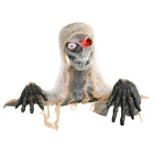 HOMCOM Animated Half-Body Mummy Halloween Decoration-Single-eyed mummy with flexible and bendable arm 