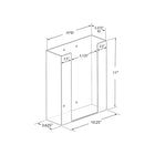 Azar Vertical 1-Compartment Glover Acrylic Dispenser - 11" H x 10.25" W x 3.625" D - Clear-Recommended for boxes sized: 9.75” Wide x 3.25” Deep or smaller