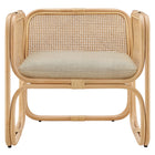 Modway Ellis Natural Rattan Accent Armchair - Natural-7
