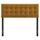 Modway Emily Fabric Upholstered Queen Size Headboard - Copper-Seven Mounting Positions