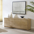 Hudson&Canal Desmond TV Stand for TV's up to 78" - Light Oak-Product Dimensions: 15.75" L x 70" W x 24" H