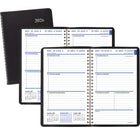 Staples 2026 Weekly/Monthly Planner - 8" H x 4-7/8" W - Black - Bilingual-Personal information page includes section for General, Emergency and Medical, dates to remember page, and three year reference
