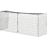 HOMCOM Extendable Steel Fireplace Screen with Fire Spark Guard Cover - Black-Extendable fireguard can adjust to fit a wide range of fireplaces 