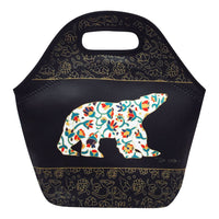 Oscardo Spring Bear by Dawn Oman Lunch Bag-Authentic Indigenous Art Designs - Showcases stunning artwork by First Nations, Inuit, and Métis artists from across Canada, bringing Indigenous culture and creativity to everyday life