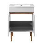 Modway Harvest 24.5" Bathroom Vanity - Grey/White-9