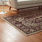 Modway Grania Ornate Vintage Floral Turkish Area Rug - 5 ft W x 8 ft L - Burgundy/Tan- Polypropylene / Chenille Yarn