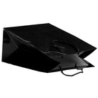 JAM Paper Glossy Gift Bags - Large - 10" x 13" x 5" - Black - 6 Pack (673GLbla)-Dimensions: 10" x 13" x 5"