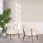 Brassex Caden Accent Chair - Cream-7