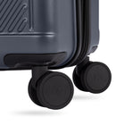 Swiss Gear Hardside Spinner 24" Checked Luggage - Navy-Side feet for convenient upright packing and unpacking