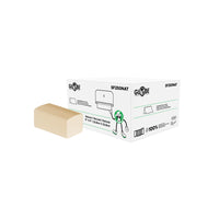 Globe Commercial SF250NAT Single Fold Towels - Natural - 250 Sheets/Pack - 16 Pack-Individual sheet dispensing to minimize waste and cross-contamination