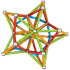 Geomag Geomag Confetti Magnetic Rod and Ball Building Set - 127 Piece Set-7