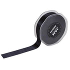 JAM Paper Double Faced Satin Ribbon - 7/8" W x 25 yd. - Black-Colour: Black