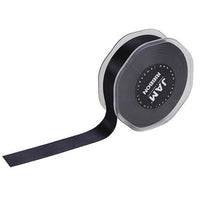 JAM Paper Double Faced Satin Ribbon - 7/8" W x 25 yd. - Black-Colour: Black