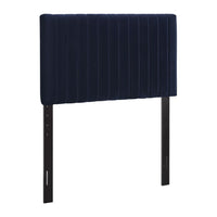 Modway Keira Performance Velvet Twin Headboard - Midnight Blue-Contemporary Modern Headboard