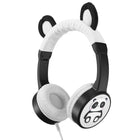 Planet Buddies Kids Furry Wired Headphones - Black/White (Panda)-Safe Audio: Planet Buddies headphones for girls and boys are volume limited to 85 decibels to protect little ears against excessive noise. Perfect for kids from 3 years old upwards, great for home study or using kids tablets!