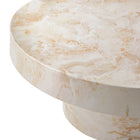 Modway Alora Indoor/Outdoor Patio Concrete Round Coffee Table - Honey Onyx-8