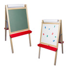 Crestline Deluxe Magnetic Paper Roll Easel - Green Chalkboard/White Dry Erase - 48" H x 24" W-Measures 48" H x 24" W.