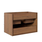 Modway Render 30" Wall-Mount Bathroom Vanity Cabinet - Walnut-Sink Basin and Fixtures Not Included