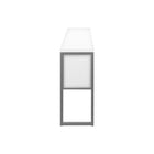 Monarch Specialties 72" L Office Hutch with Storage Doors - White Laminate - Silver Metal-6