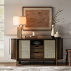 Modway Reid 63" Curved Sideboard - Walnut-2 Drawers