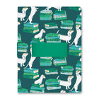 Orange Circle Studio Smart Pups Casey Notebook with Phone Loop - 9.62" H x 7.12" W - Assorted Colors-Features exterior elastic loops that hold a phone and pen 