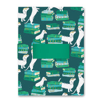 Orange Circle Studio Smart Pups Casey Notebook with Phone Loop - 9.62" H x 7.12" W - Assorted Colors-Features exterior elastic loops that hold a phone and pen 
