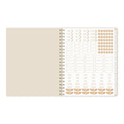 Cambridge 2026-27 Workstyle Balance Weekly/Monthly Planner - 11"x 9" - Cream - Bilingual-One month per 2 page spread has open daily blocks and weekly notes sections 