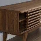 Modway Render 46" Media Console TV Stand - Walnut-Durable Particleboard Construction
