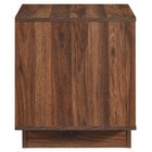 Modway Bulwark 2-Drawer Nightstand - Walnut-Non-Marking Floor Glides