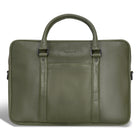 Champs Onyx Leather Slim Briefcase - Khaki-CHAMPS Onyx Collection Slim Briefcase