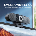 EMEET SmartCam C980 Pro Ultra 4K All-in-One Conferencing Webcam-4-mic Array with Noise Cancellation