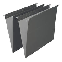 Staples Black Hanging File Folders - Letter Size - 25 Pack-Accommodates letter-sized documents