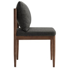 Modway Remington Wood Dining Side Chair - Charcoal-Non-Marking Floor Glides