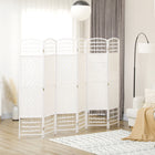 HOMCOM 6 Panel Freestanding Room Divider for Home Office - White-Lightweight and easy to move around
