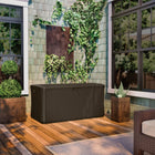 Suncast Extra Large Wicker Deck Box - 134 Gal. - Java-Exterior Size: 55 in. W x 28.5 in. D x 27 in. H.