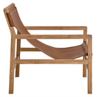 Modway Sonora Leather Sling Chair - Chestnut Tan-Assembly Required