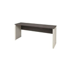 Bestar Connexion Collection Credenza, Sandstone & Slate-1" commercial-grade work surface resists scratches, stains and burns
