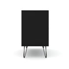 Manhattan Comfort Rockefeller 35.24" Mid-Century Modern Dresser - Black-30 Day Limited Manufacturer's Warranty