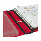 Staples Better Binder - 1-1/2" - Red-Easy-insert spine label, insertable from the inside