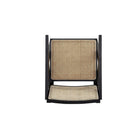 Manhattan Comfort Hamlet 22.64" Industry Chic Accent Chair - Black and Natural Cane-29.53" L x 22" W x 28.74" H